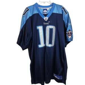 M852) Reebok NFL Equipment Vince Young Tennessee Titans Jersey Size 56